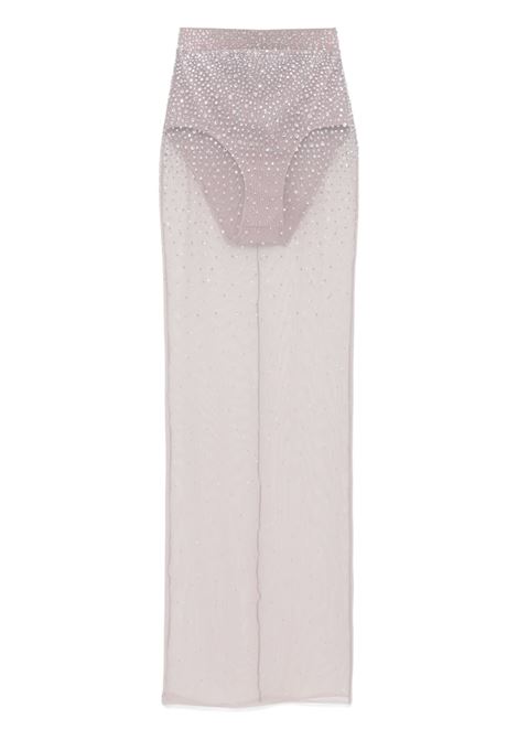 Lavender grey crystal mesh maxi skirt Alex perry - women ALEX PERRY | S0177GRY